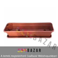 Öntözős virágláda 60 cm terrakotta