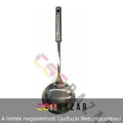 Merőkanál nyéllel, rozsdamentes acélból 32 cm