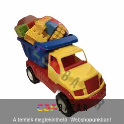 Billencses dömper 33cm építőkockákkal