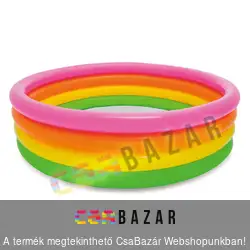 Felfújható medence 168 x 46 cm színes 4 gyűrűs INTEX 56441