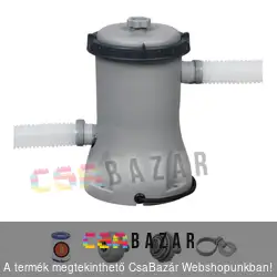 Bestway Papírszűrős vízforgató 2 m3/h