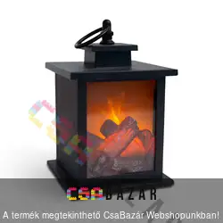 LED-es mécses, kerti lámpás 18,5 cm - elemes 3 x AA