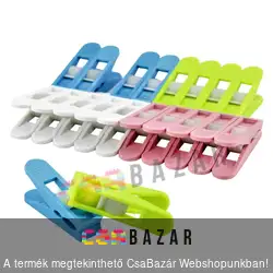 Ruhacsipesz 20db-os színes műanyag rugóval