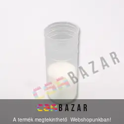 Műanyag fehér mécses betét 12 cm