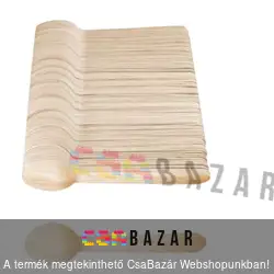 Eldobható fa evőeszköz kanál 100 db / csomag