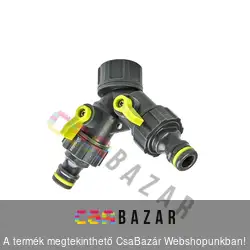 Csapcsatlakozó 2 ágú, szabályozható Lime 3/4 col