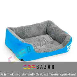 Kutyaágy, Kutyafekhely 65 x 50 cm kék oldallal