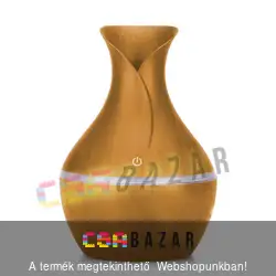 Fa hatású aromaterápiás párologtató, ultrahangos párásító és illatosító - váza forma (130 ml)