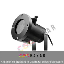 LED-es mozgó partyfény kivetítő cserélhető képekkel