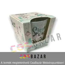 Illatgyertya, illatmécses üvegben Let it Snow