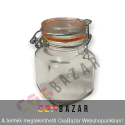 Csatos üveg fűszertartó 90 ml
