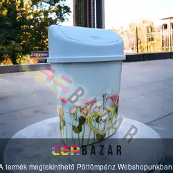 Billenős szemetes kuka 22L - tavasz