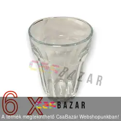 Retró vizes pohár 6db/csomag 220 ml