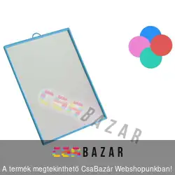 Tükör szögletes 10 x 14 cm műanyag keretes mini imp