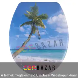 WC ülőke duroplast rozsdamentes acél zsanérokkal - Pálma