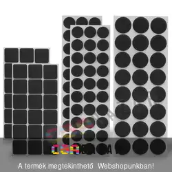 Öntapadós csúszásgátló filcpárna széklábra fekete