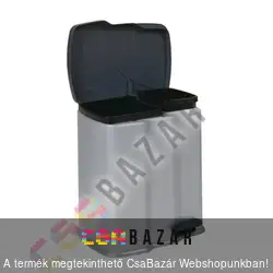 Lábpedálos osztott duo szelektív szemeteskuka 22 L (7 L + 15 L)