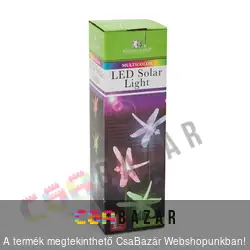 LED-es kerti szolár lámpa, jelzőfény szitakötő