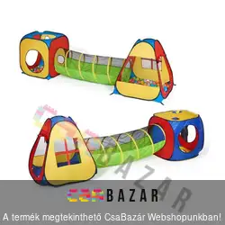 Gyerek játszó sátor szett alagúttal