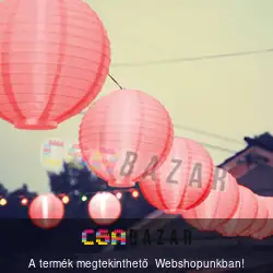 LED-es lampion 20cm - piros