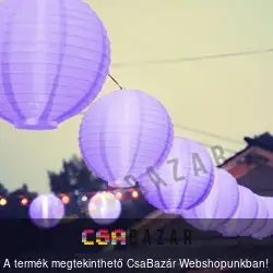 LED-es lampion 20cm - lila