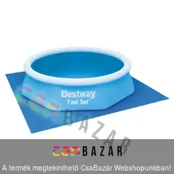 Bestway PVC medence alátét fólia 366 cm átmérőjű medencéhez - 396 x 396 cm