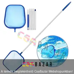 Medence leszedő, fölöző háló nyéllel