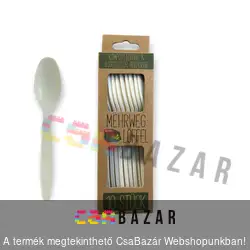 Bioműanyag evőeszköz kanál 10 db / csomag