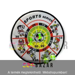 Darts tábla tépőzáras dobálós játék - 36 cm