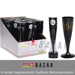 Műanyag pezsgőspohár 4 db / csomag party