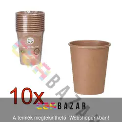2,5 dl eldobható papírpohár 10 db - nem tetőzhető