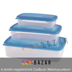 Mikro ételtároló doboz szett 3db-os (0,8+1,8+3,0L)