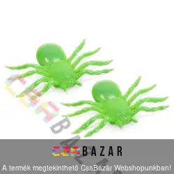 Foszforeszkáló pók szett halloween-i dekoráció 2 db / csomag