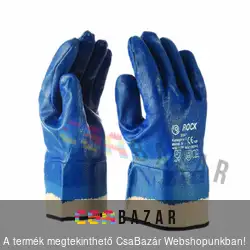 Nitril kesztyű vitorlavászon mandzsettával 9-es