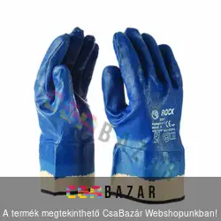 Nitril kesztyű vitorlavászon mandzsettával 10-es