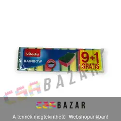 Vileda Rainbow mosogatószivacs, 9 +1 db-os