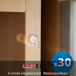 Ajtóütköző szett - öntapadós, átlátszó 8 mm - 30 db / csomag