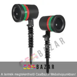 Lézeres partyfény kivetítő leszúrótüskével, kül- és beltéri - Laser shower