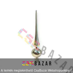 Karácsonyfa csúcsdísz 28 cm - ezüst