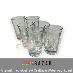 Stampedlis üvegpohár 6 db-os 40 ml