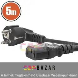 Hálózati tápkábel számítógéphez 5 m