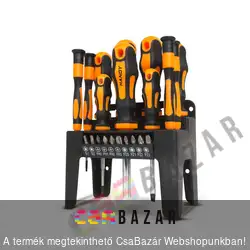 HANDY 22 db-os csavarhúzó készlet tárolóval