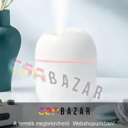 Párologtató, ultrahangos aroma diffúzor, illóolaj párologtató 220 ml - fehér