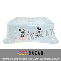 Gyerek zsámoly, fellépő Mickey Mouse dekoros - magassága: 14,5 cm
