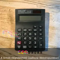 Számológép közepes 10 x 15 cm - 12 számjegyes CL-12S