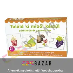 Találd ki miből készül - párosító játék