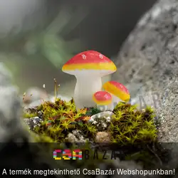 Kerti dekoráció, gombák - 6 cm - többféle