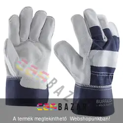 Munkás kesztyű marha hasítékbőr tenyerű, nagy igénybevételre - 10,5 méret