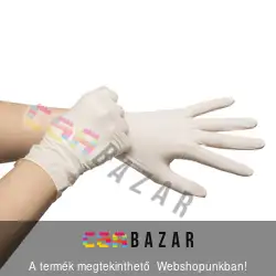 Latex kesztyű L, orvosi kesztyű nem steril 10 db-os