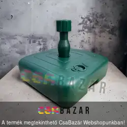 Vízzel tölthető napernyőtalp 20l - erdőzöld